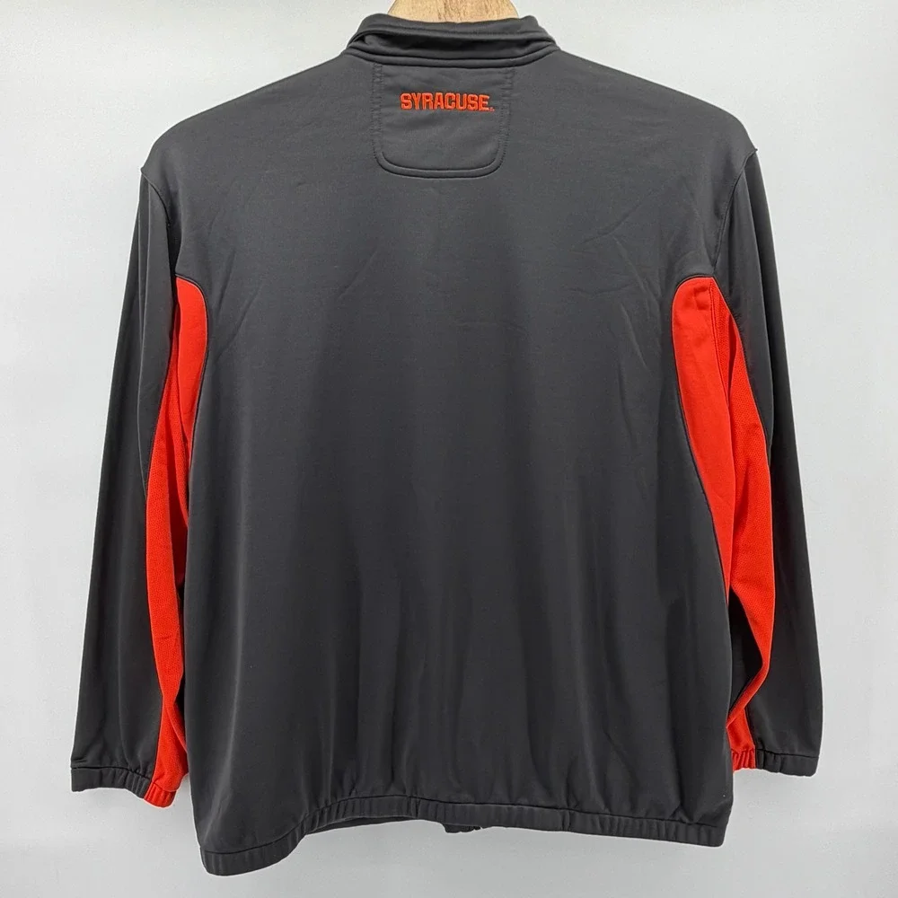 Nike Syracuse Orange Track Jacket Mens 4XL Grey Full Zip Dri-FIT NCAA Sportswear